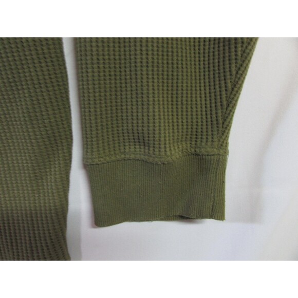 Southpole Hoodie Mens 2XL Olive Green Waffle Knit Full Zip Thermal Warm Pockets - Picture 11 of 14